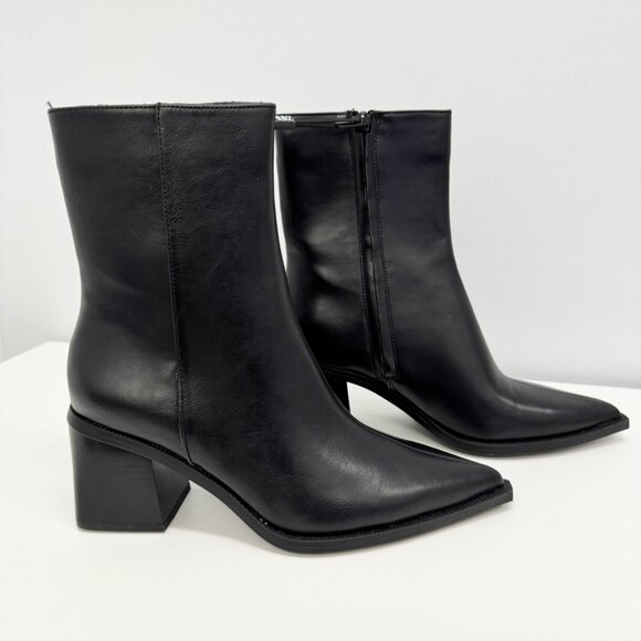 ZARA Wide Heel Ankle Boots - Black - Brand new, never-worn! - Picture 3 of 10
